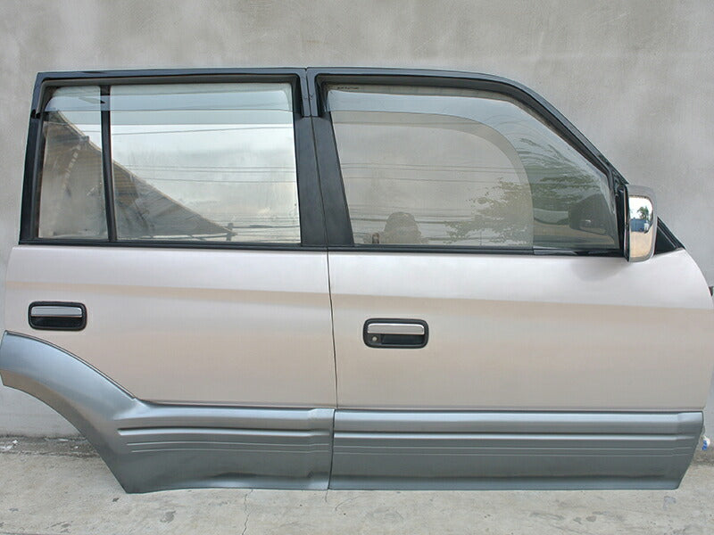 JDM TOYOTA LAND CRUISER PRADO ซีรีส์ J90 (รุ่น 5 ประตู) KDJ95W KZJ95W RZJ95W VZJ95W VX95 แผ่นกันลมกระจกหน้าต่างแบบควันอ่อน - ชิ้นส่วน RHD [vx90-spw-ls-4p]