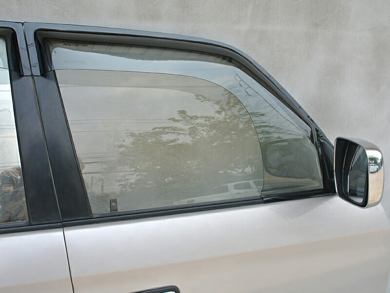 JDM TOYOTA LAND CRUISER PRADO ซีรีส์ J90 (รุ่น 5 ประตู) KDJ95W KZJ95W RZJ95W VZJ95W VX95 แผ่นกันลมกระจกหน้าต่างแบบควันอ่อน - ชิ้นส่วน RHD [vx90-spw-ls-4p]