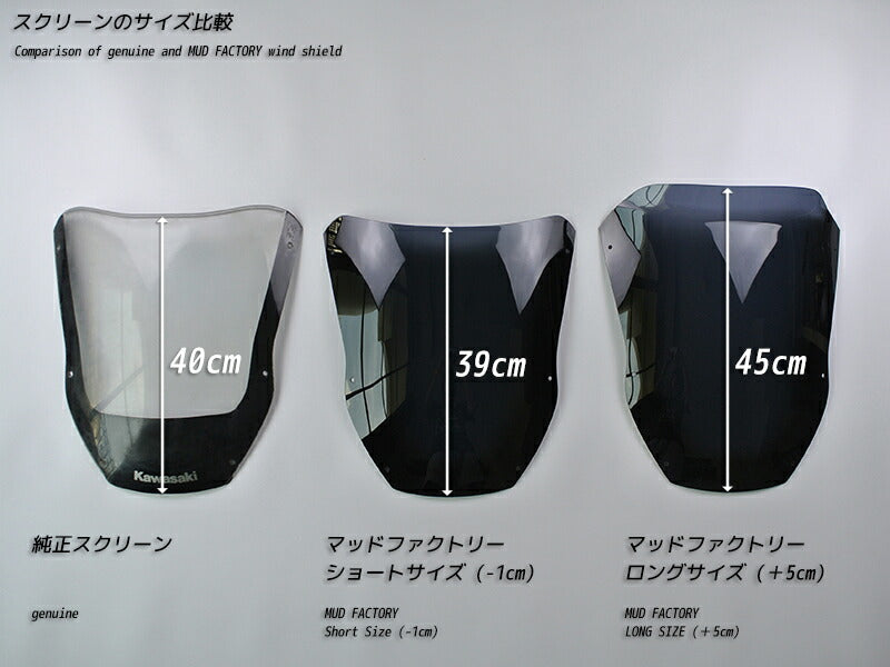 JDM KAWASAKI Ninja ZX-12R / ZX1200-A1(2000) / ZX1200-A2(2001) Dark Smoke windshield - RHD parts [zx12r-std-ds-lg]