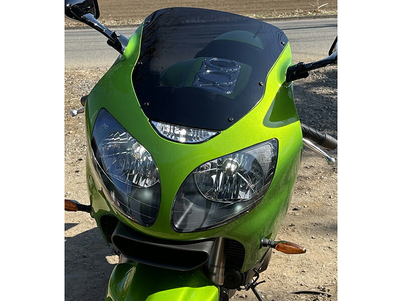JDM KAWASAKI Ninja ZX-12R / ZX1200-A1(2000) / ZX1200-A2(2001) Dark Smoke windshield - RHD parts [zx12r-std-ds-sh]